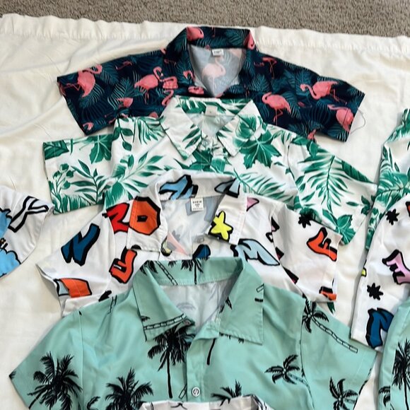 7 years old kids beach clothes, 6 shirts, 4 shorts and 1 matching cap - Picture 4 of 6